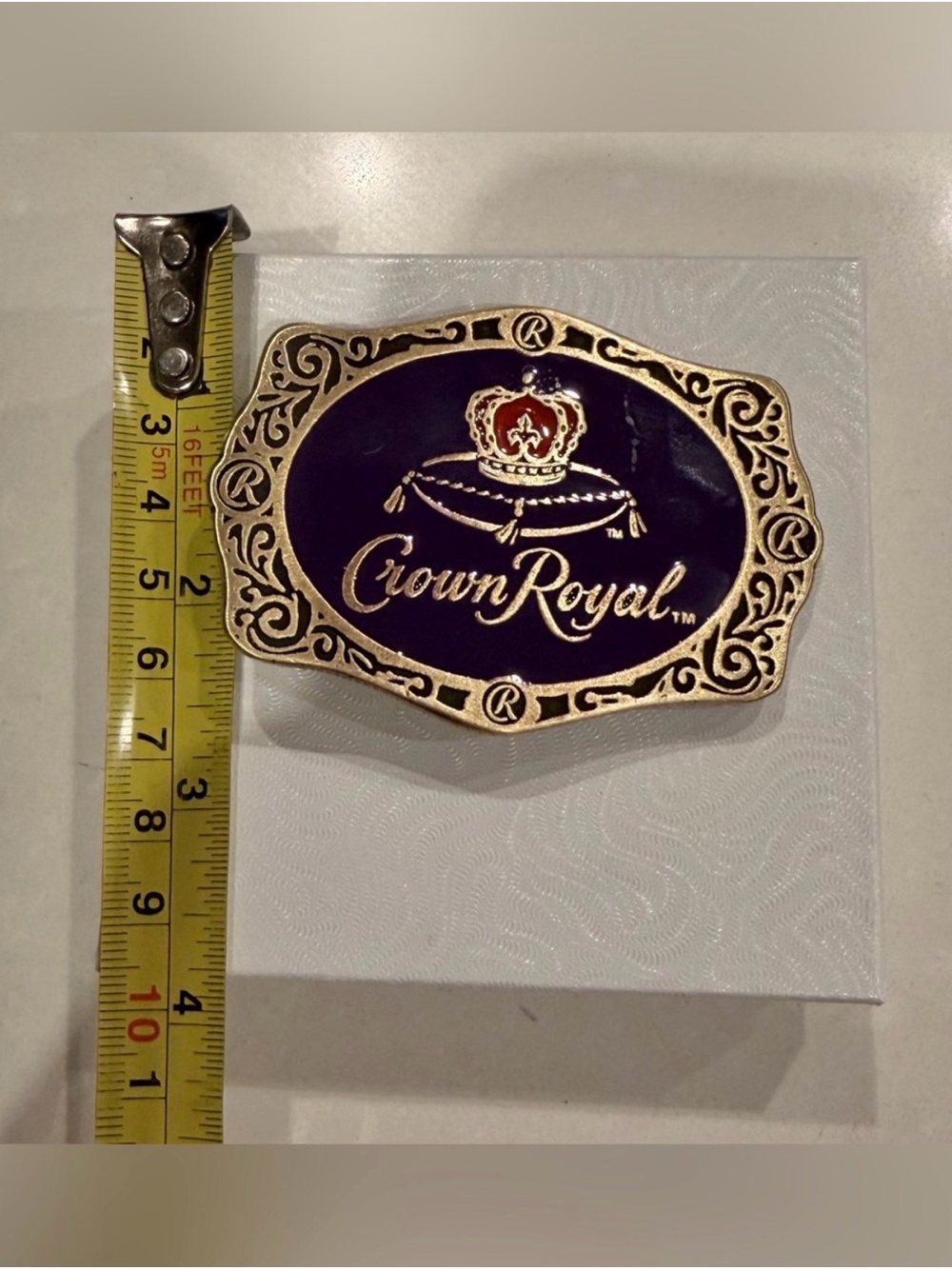 Crown Royal Unisex Belt Buckle w. Box - NEW 3”x2.5” - MULTIPLE available